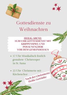 HeiligAbendGottesdienste